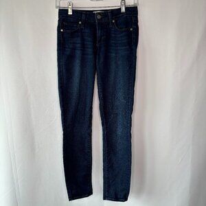 Paige Women's Verdigo Ankle Kaiya Dark Wash Skinny Jeans Size 24